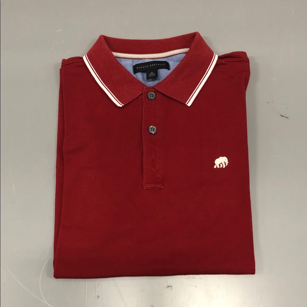 Banana Republic Rich Red Polo Shirt